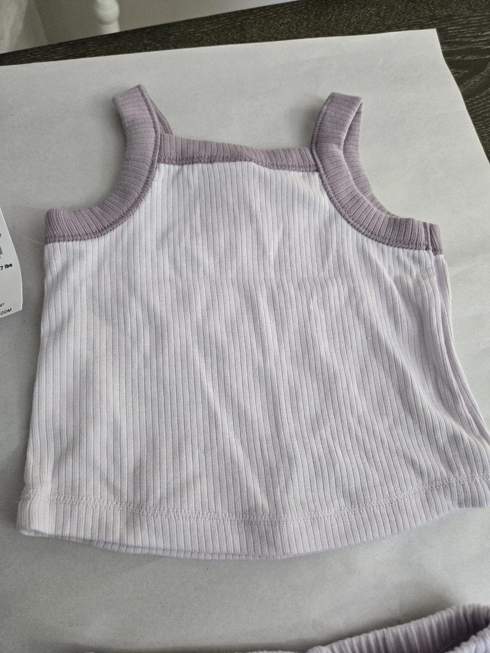 NWT Old Navy Baby Girl 2 Piece Ribbed Set Lilac 3-6M